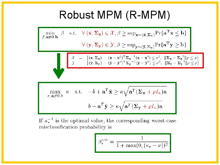 Robust MPM (R-MPM) 