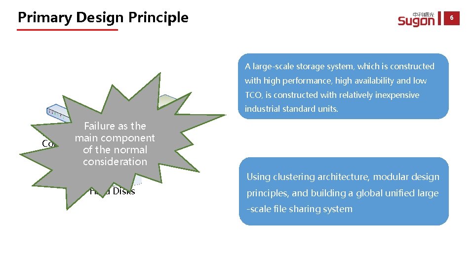Primary Design Principle 6 A large-scale storage system, which is constructed with high performance,