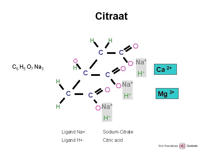 Citraat H H C O H C 6 H 5 O 7 Na 3