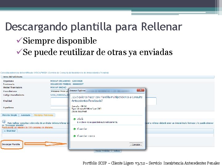 Descargando plantilla para Rellenar üSiempre disponible üSe puede reutilizar de otras ya enviadas Portfolio