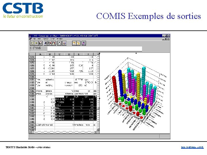 COMIS Exemples de sorties TRNSYS Simulation Studio – cours avancé http: //software. cstb. fr