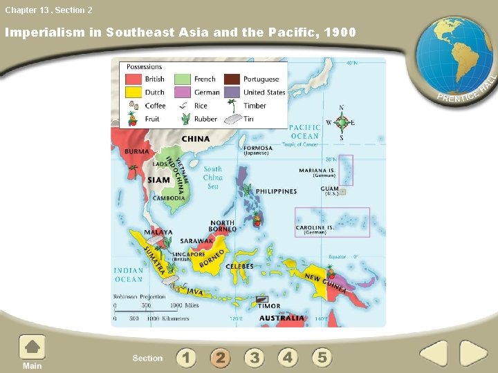 Chapter 13 , Section 2 Imperialism in Southeast Asia and the Pacific, 1900 