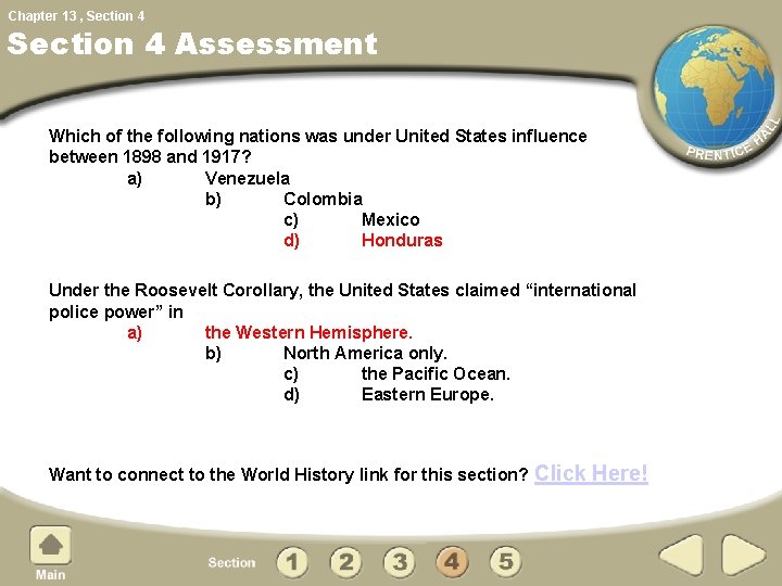 Chapter 13 , Section 4 Assessment Which of the following nations was under United