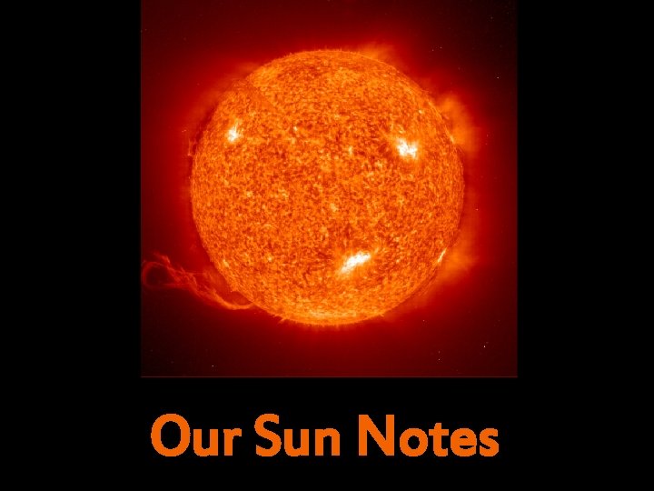 Our Sun Notes 