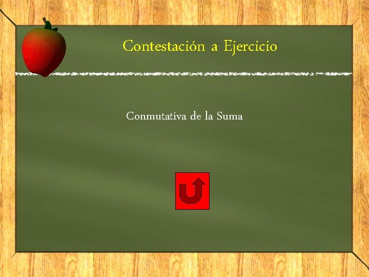 Contestación a Ejercicio Conmutativa de la Suma 