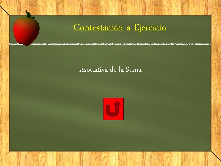 Contestación a Ejercicio Asociativa de la Suma 