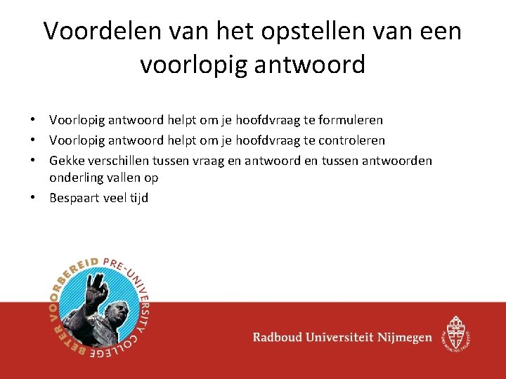 Voordelen van het opstellen van een voorlopig antwoord • Voorlopig antwoord helpt om je Voordelen van het opstellen van een voorlopig antwoord • Voorlopig antwoord helpt om je