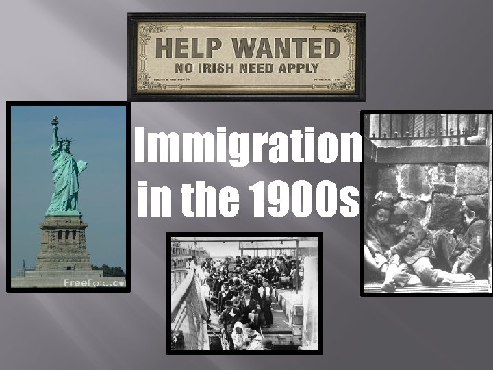 Immigration in the 1900 s 