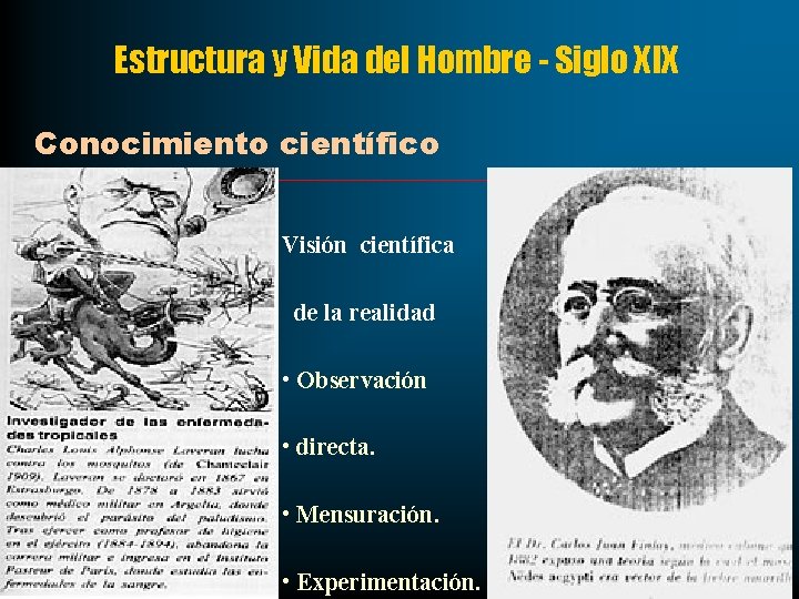 Estructura y Vida del Hombre - Siglo XIX Conocimiento científico Visión científica de la Estructura y Vida del Hombre - Siglo XIX Conocimiento científico Visión científica de la