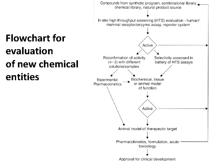 Flowchart for evaluation of new chemical entities 
