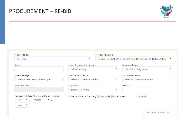 PROCUREMENT – RE-BID 