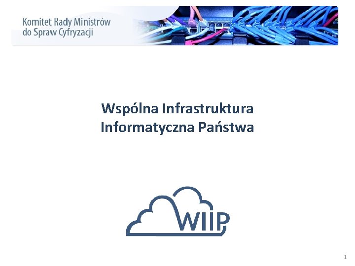 Wspólna Infrastruktura Informatyczna Państwa 1 