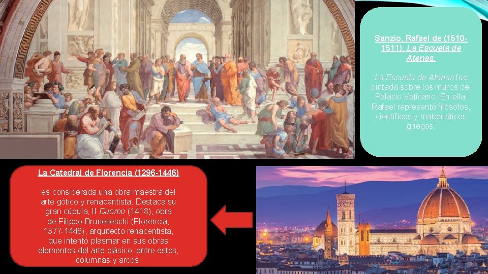 Sanzio, Rafael de (15101511). La Escuela de Atenas fue pintada sobre los muros del
