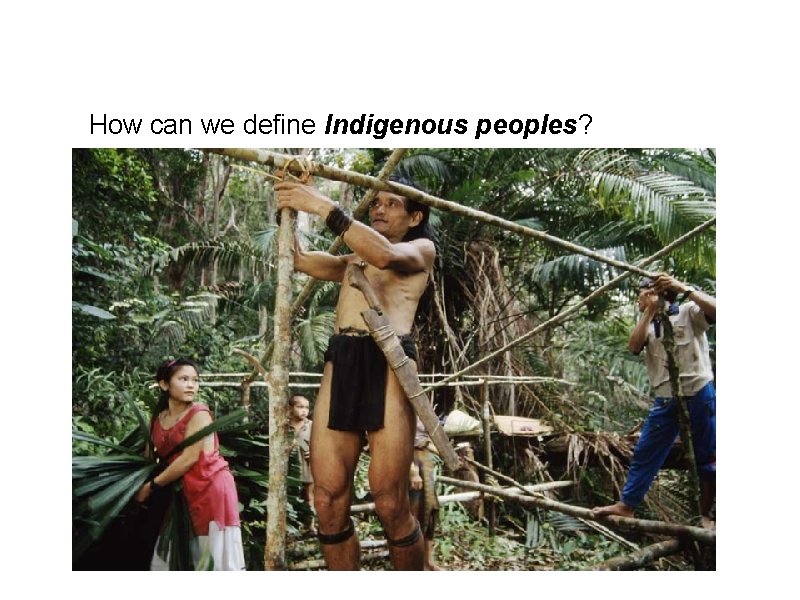 How can we define Indigenous peoples? 