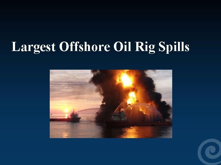 Largest Offshore Oil Rig Spills 