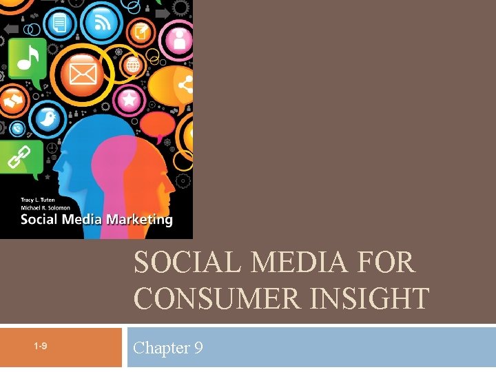 SOCIAL MEDIA FOR CONSUMER INSIGHT 1 -9 Chapter 9 
