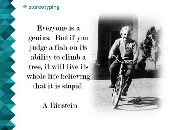 v stereotyping v stereotyping