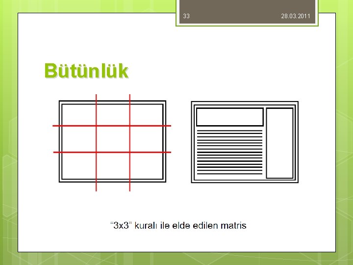 33 Bütünlük 28. 03. 2011 