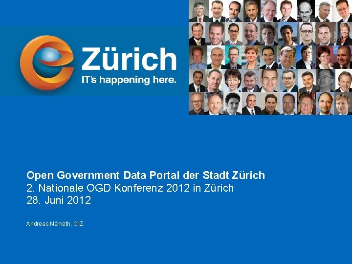 Open Government Data Portal der Stadt Zrich 2
