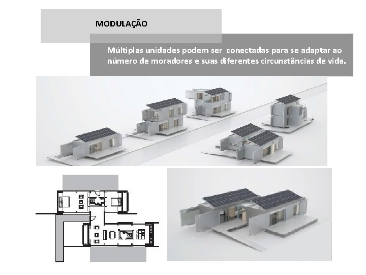 MODULAÇÃO Múltiplas unidades podem ser conectadas para se adaptar ao número de moradores e
