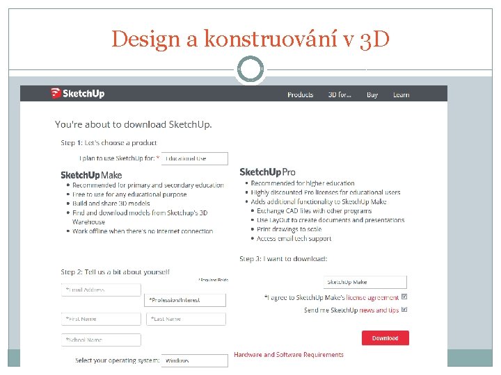 Design a konstruování v 3 D 