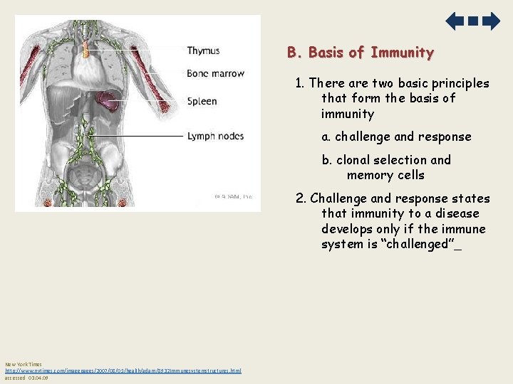 B. Basis of Immunity 1. There are two basic principles that form the basis