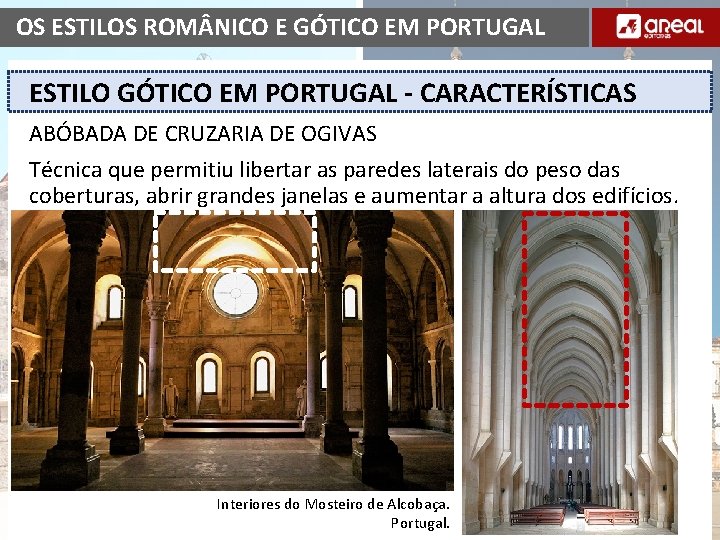 OS ESTILOS ROM NICO E GÓTICO EM PORTUGAL ESTILO GÓTICO EM PORTUGAL - CARACTERÍSTICAS