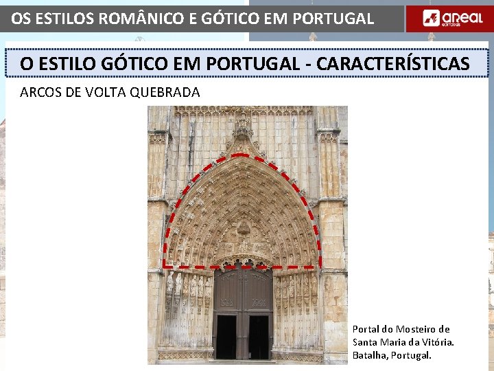OS ESTILOS ROM NICO E GÓTICO EM PORTUGAL O ESTILO GÓTICO EM PORTUGAL -