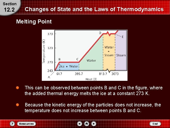 Section 12. 2 Changes of State and the Laws of Thermodynamics Melting Point This Section 12. 2 Changes of State and the Laws of Thermodynamics Melting Point This