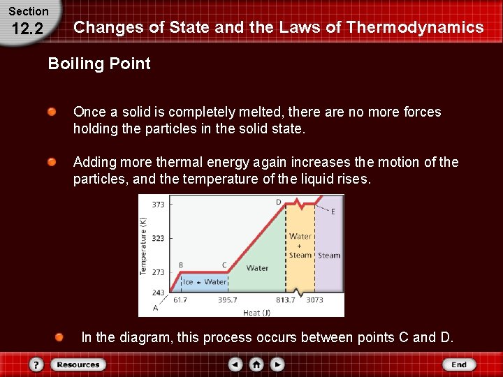 Section 12. 2 Changes of State and the Laws of Thermodynamics Boiling Point Once Section 12. 2 Changes of State and the Laws of Thermodynamics Boiling Point Once