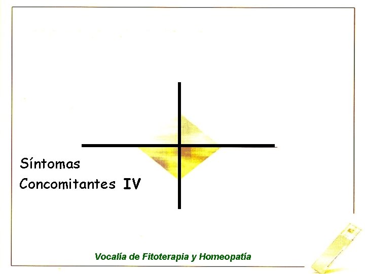 Síntomas Concomitantes IV Vocalía de Fitoterapia y Homeopatía 