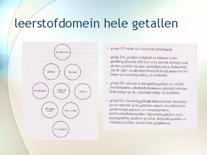 leerstofdomein hele getallen 