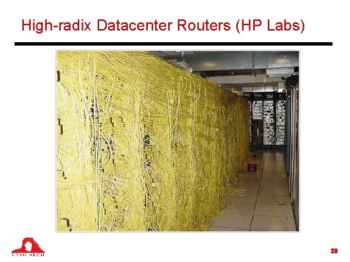 High-radix Datacenter Routers (HP Labs) 29 