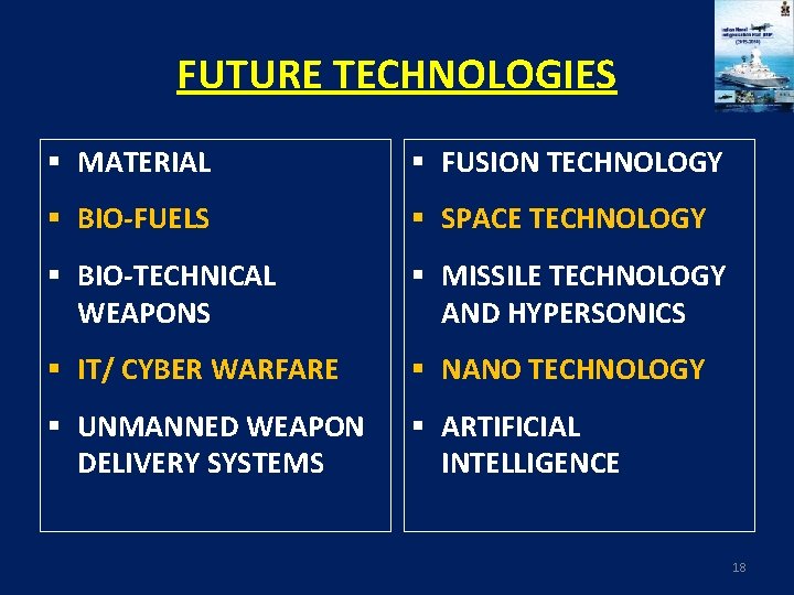 FUTURE TECHNOLOGIES § MATERIAL § FUSION TECHNOLOGY § BIO-FUELS § SPACE TECHNOLOGY § BIO-TECHNICAL