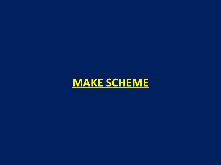 MAKE SCHEME 