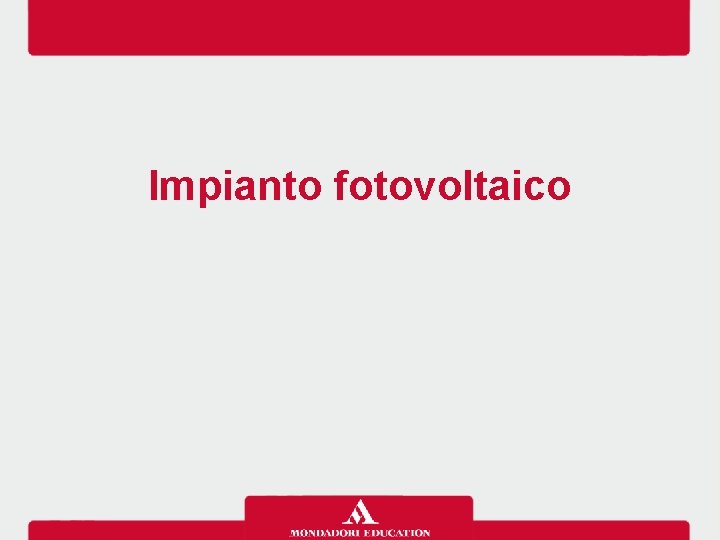 Impianto fotovoltaico 