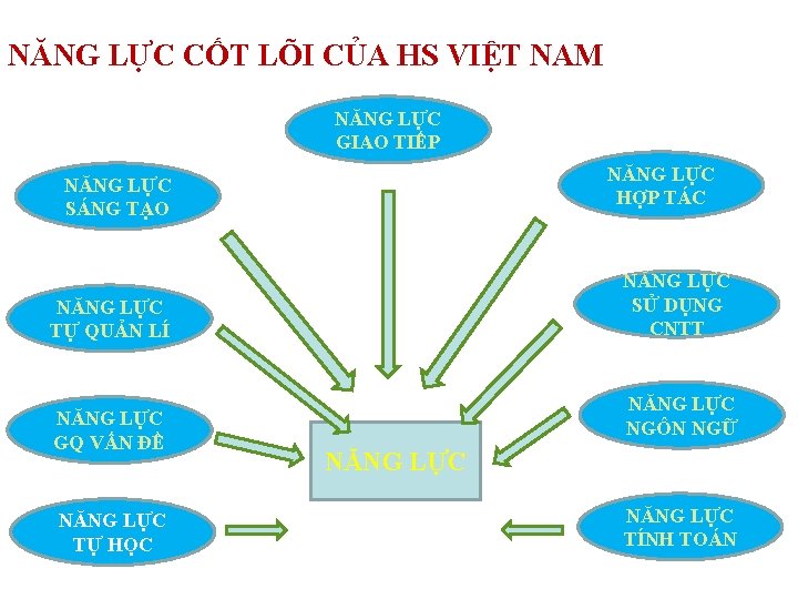 NĂNG LỰC CỐT LÕI CỦA HS VIỆT NAM NĂNG LỰC GIAO TIẾP NĂNG LỰC