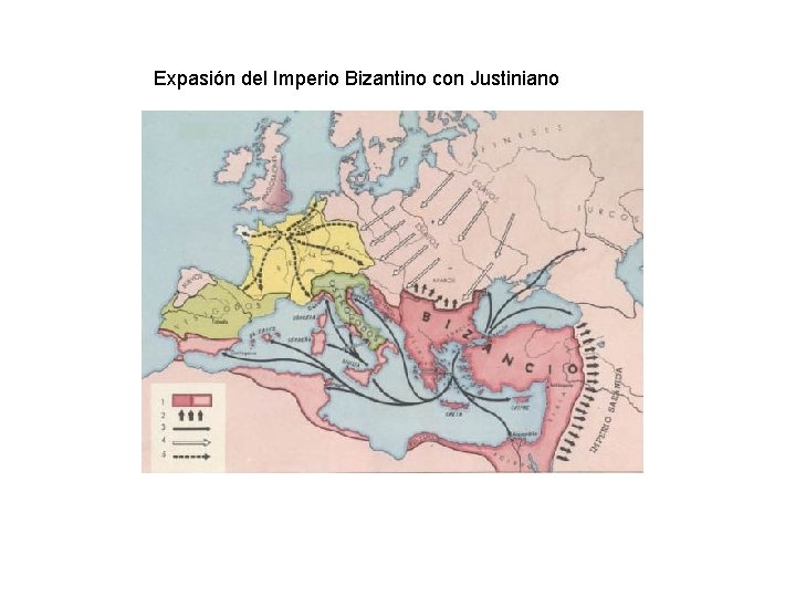 Expasión del Imperio Bizantino con Justiniano Expasión del Imperio Bizantino con Justiniano