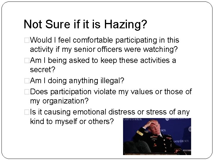 Not Sure if it is Hazing? �Would I feel comfortable participating in this activity