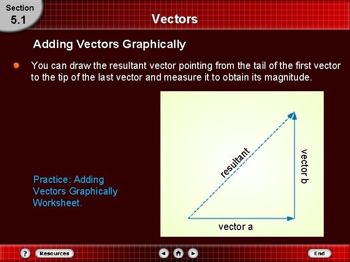 Section 5. 1 Vectors Adding Vectors Graphically re Practice: Adding Vectors Graphically Worksheet. vector