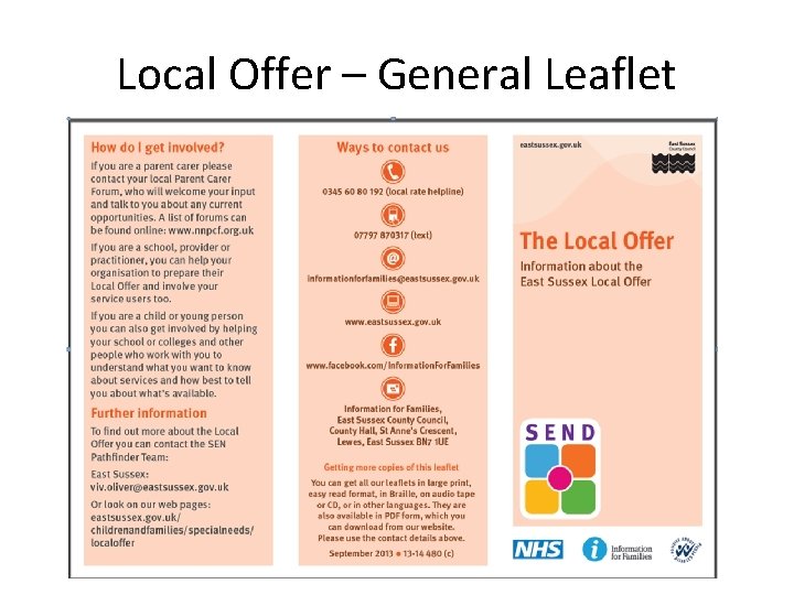 Local Offer – General Leaflet 
