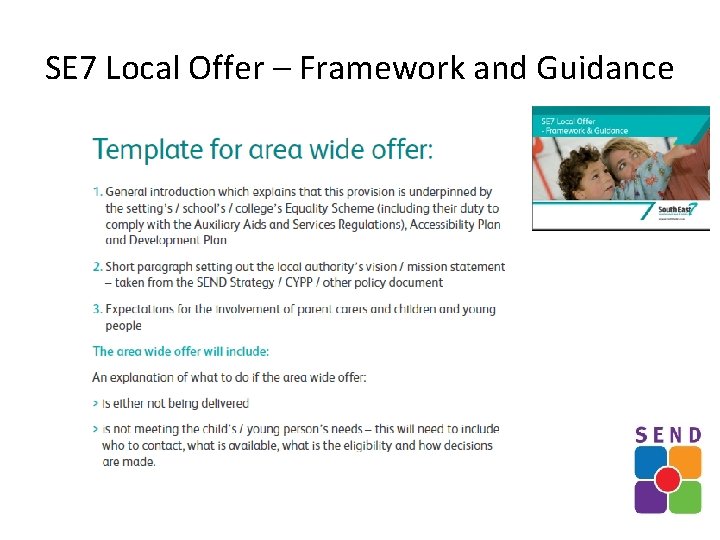 SE 7 Local Offer – Framework and Guidance 