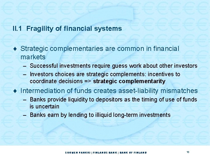 Financial Fragility Financial crises characteristics and crisis management Lecture University