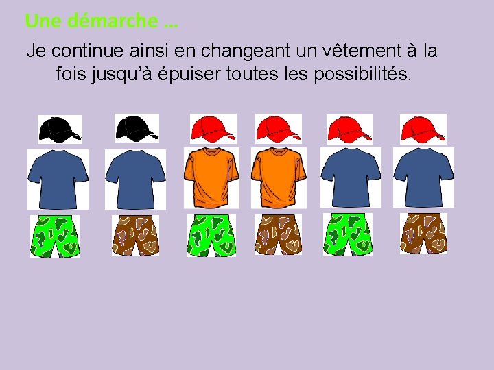 Une démarche … Je continue ainsi en changeant un vêtement à la fois jusqu’à Une démarche … Je continue ainsi en changeant un vêtement à la fois jusqu’à