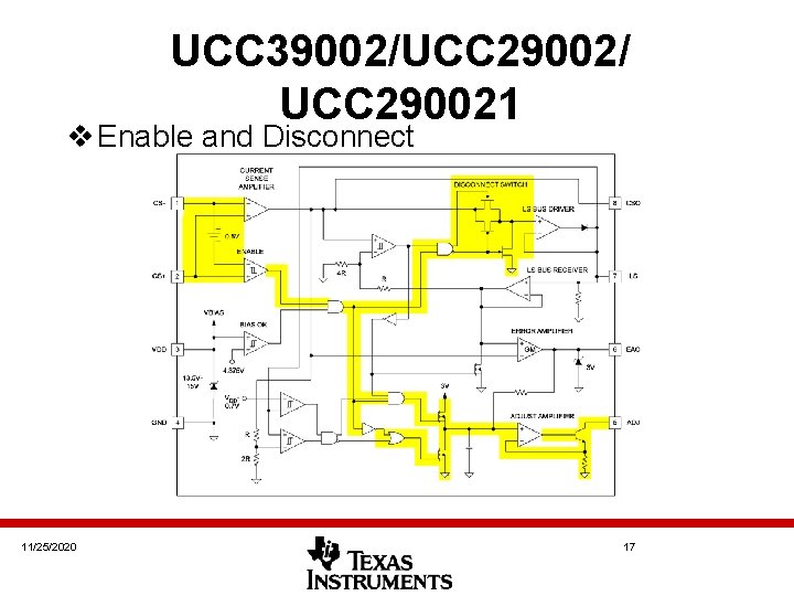 UCC 39002/UCC 29002/ UCC 290021 v Enable and Disconnect 11/25/2020 17 UCC 39002/UCC 29002/ UCC 290021 v Enable and Disconnect 11/25/2020 17