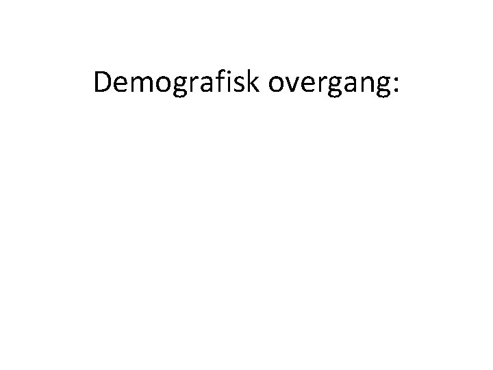 Demografisk overgang: 