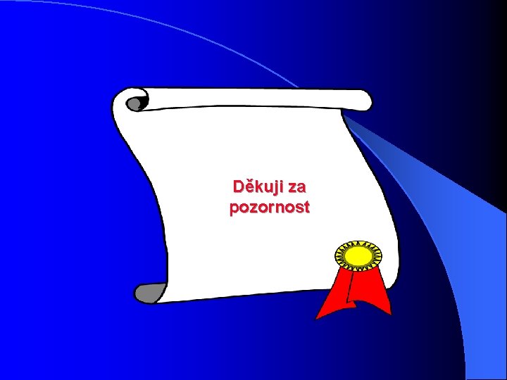 Děkuji za pozornost 