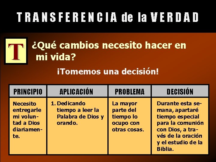 T R A N S F E R E N C I A de