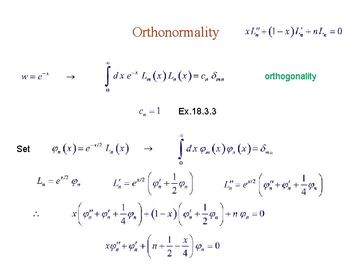 Orthonormality orthogonality Ex. 18. 3. 3 Set 
