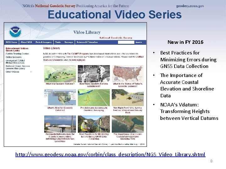 Educational Video Series New in FY 2016 • Best Practices for Minimizing Errors during